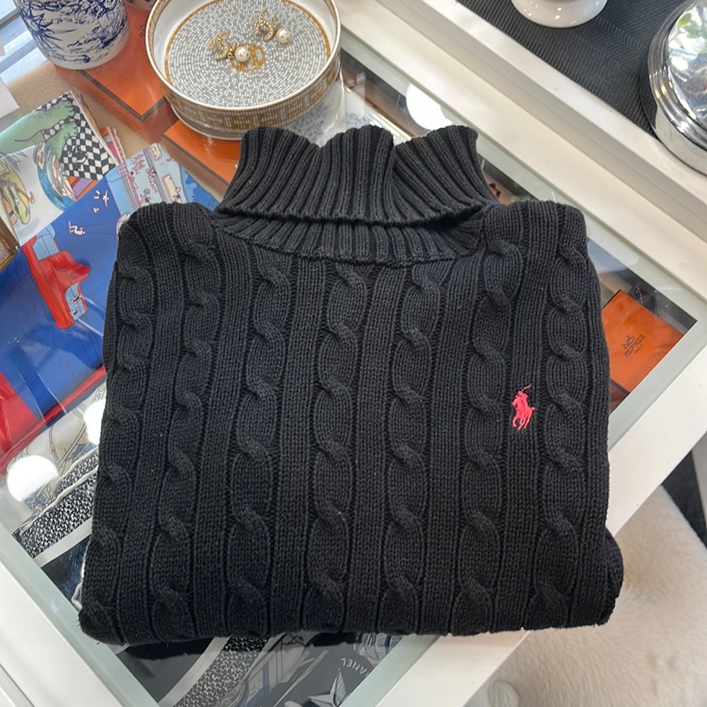 Ralph Lauren cable knit turtleneck sweater - M